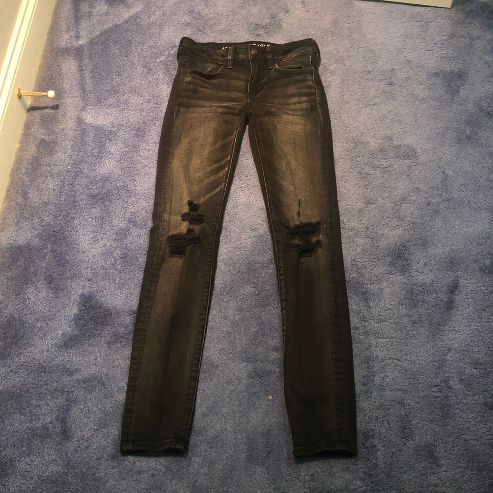 Black jeggings